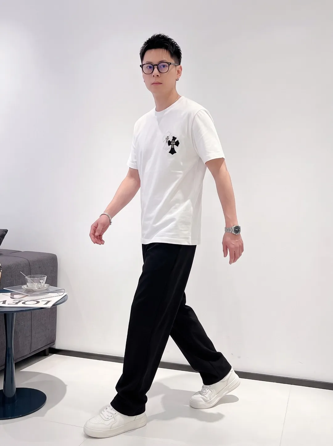 [CH ] 2026FW T Premium 26s ：Black White Green Size：S M L XL 2XL